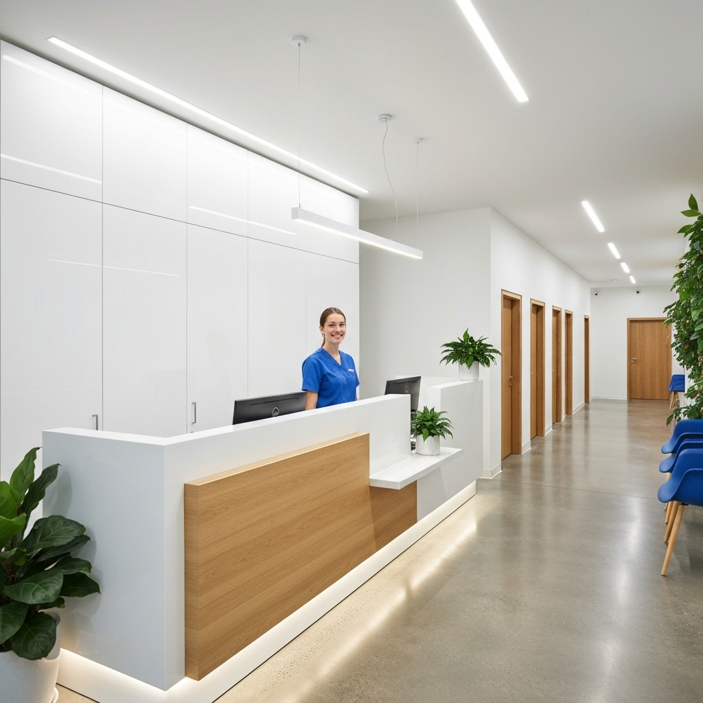 Modern clinic reception